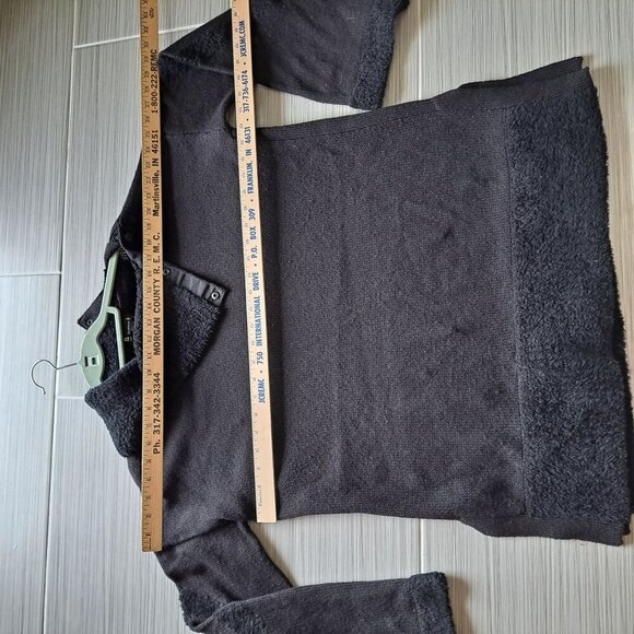 Smartwool Cozy Lodge Tunic Black XL Pullover Sweater Fleece Trim Women's Warm - Picture 7 of 12